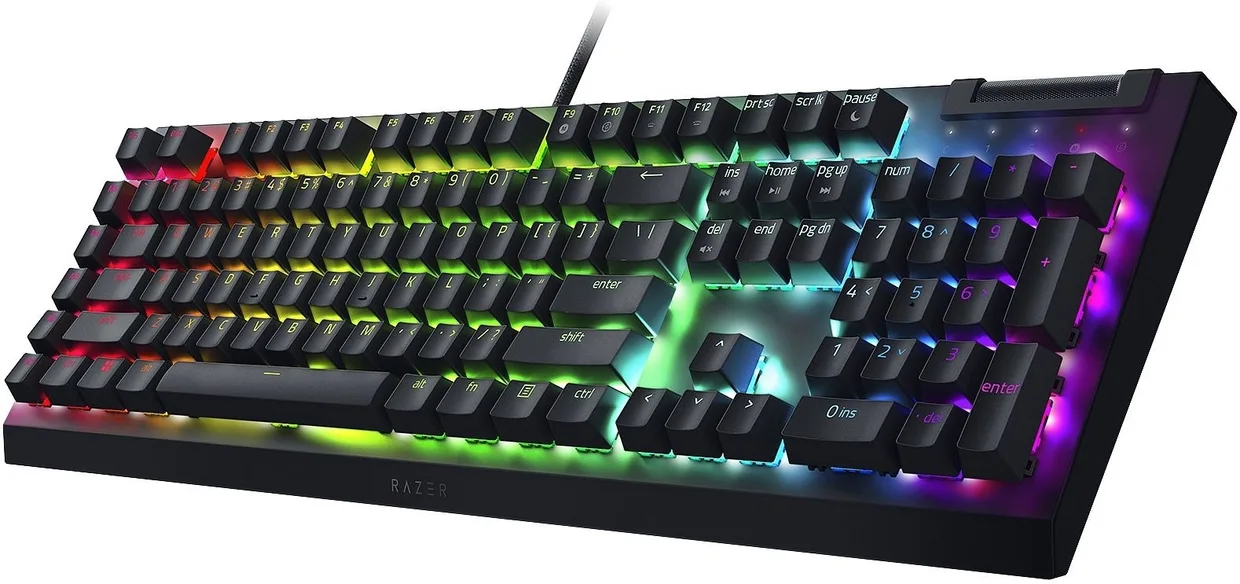Клавіатура Razer BlackWidow V4 X Yellow Switch Rus Black (RZ03-04702500-R3R1) — фото 4