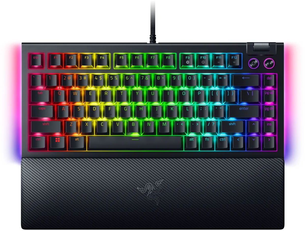 Клавиатура Razer BlackWidow V4 75% Orange Switch Black (RZ03-05000100-R3M1)
