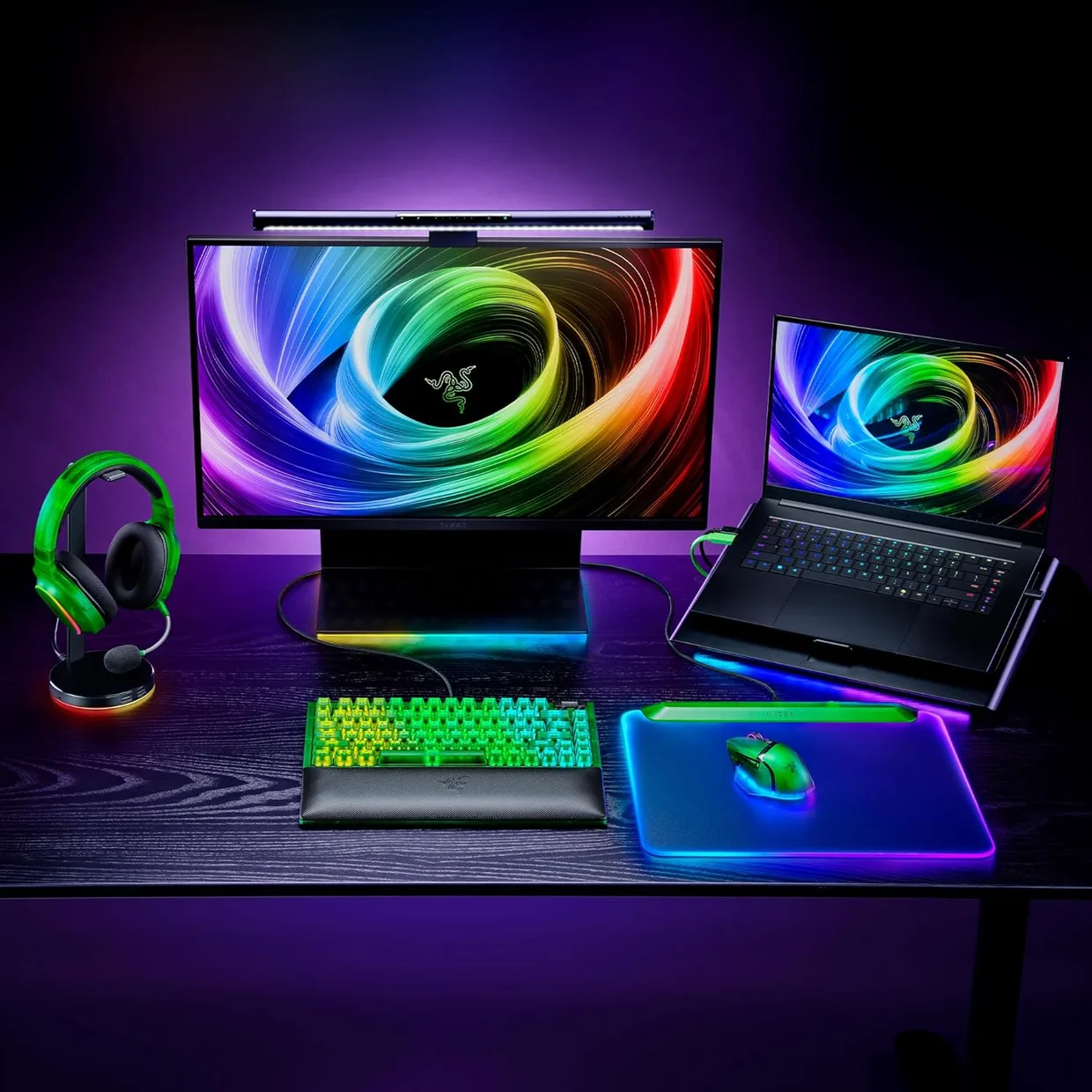 Клавиатура Razer BlackWidow V4 75% Orange Switch Phantom Green Edition (RZ03-05003300-R3M1) — фото 4
