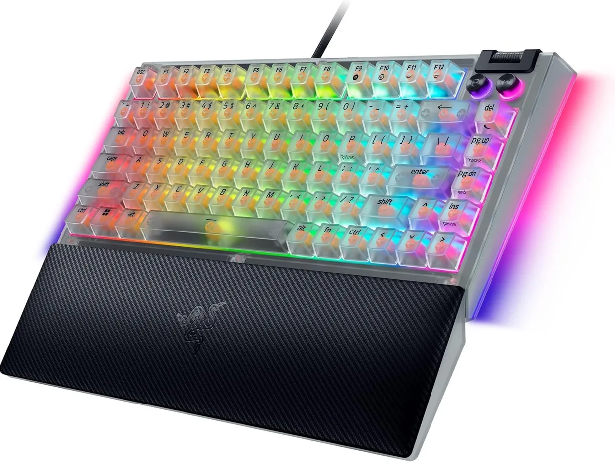 Клавиатура Razer BlackWidow V4 75% Orange Switch Phantom White Edition (RZ03-05003500-R3M1) — фото 3