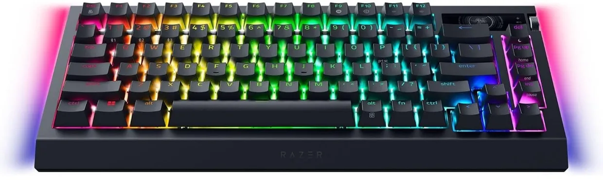Клавиатура Razer BlackWidow V4 Pro 75% Wireless Orange Switch Black (RZ03-05130100-R3M1)