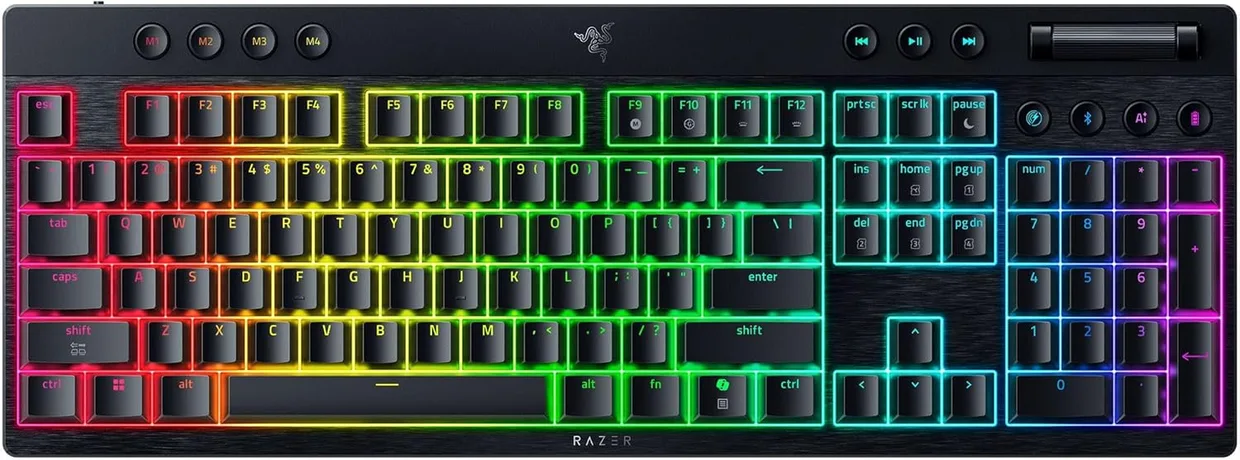 Клавіатура Razer BlackWidow V4 Low-profile HyperSpeed Yellow Switch Black (RZ03-05271500-R3M1)