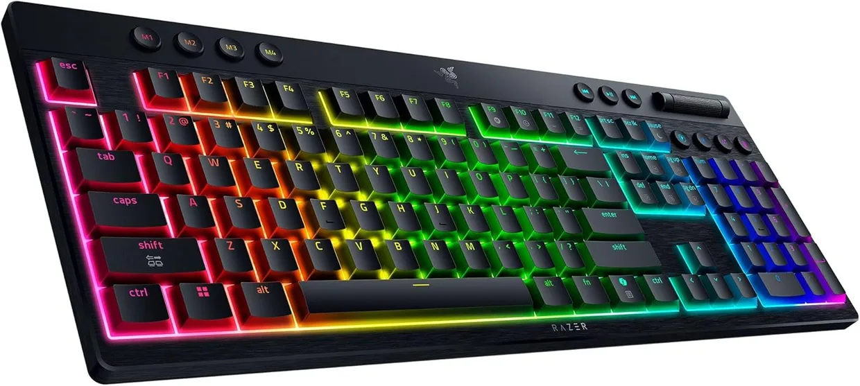 Клавіатура Razer BlackWidow V4 Low-profile HyperSpeed Yellow Switch Black (RZ03-05271500-R3M1) — фото 2