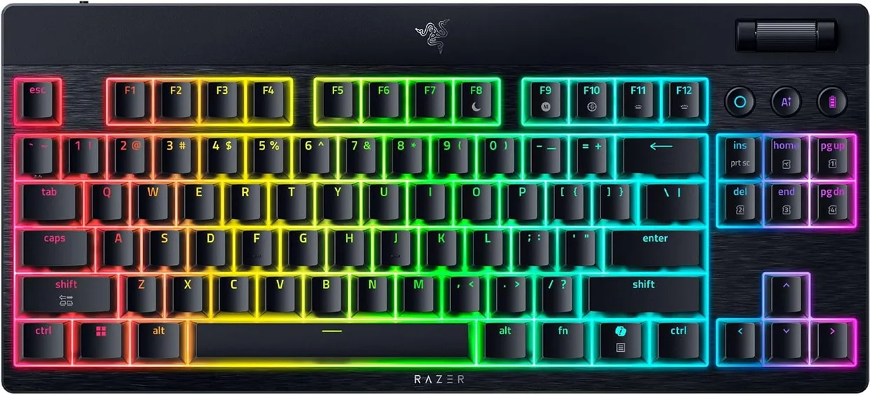 Клавіатура Razer BlackWidow V4 Low-profile TKL HyperSpeed Yellow Switch Black (RZ03-05450100-R3M1)