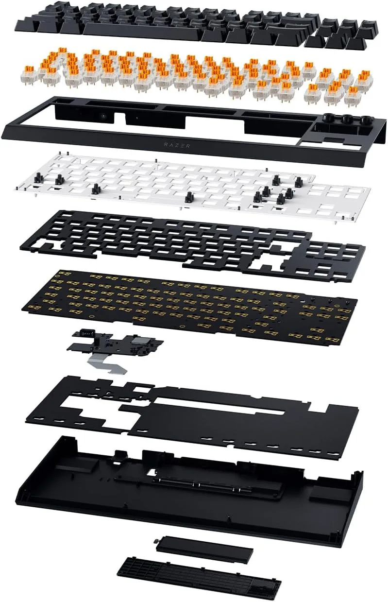 Клавиатура Razer BlackWidow V4 TKL HyperSpeed Orange Switch Black (RZ03-05480100-R3M1) — фото 5