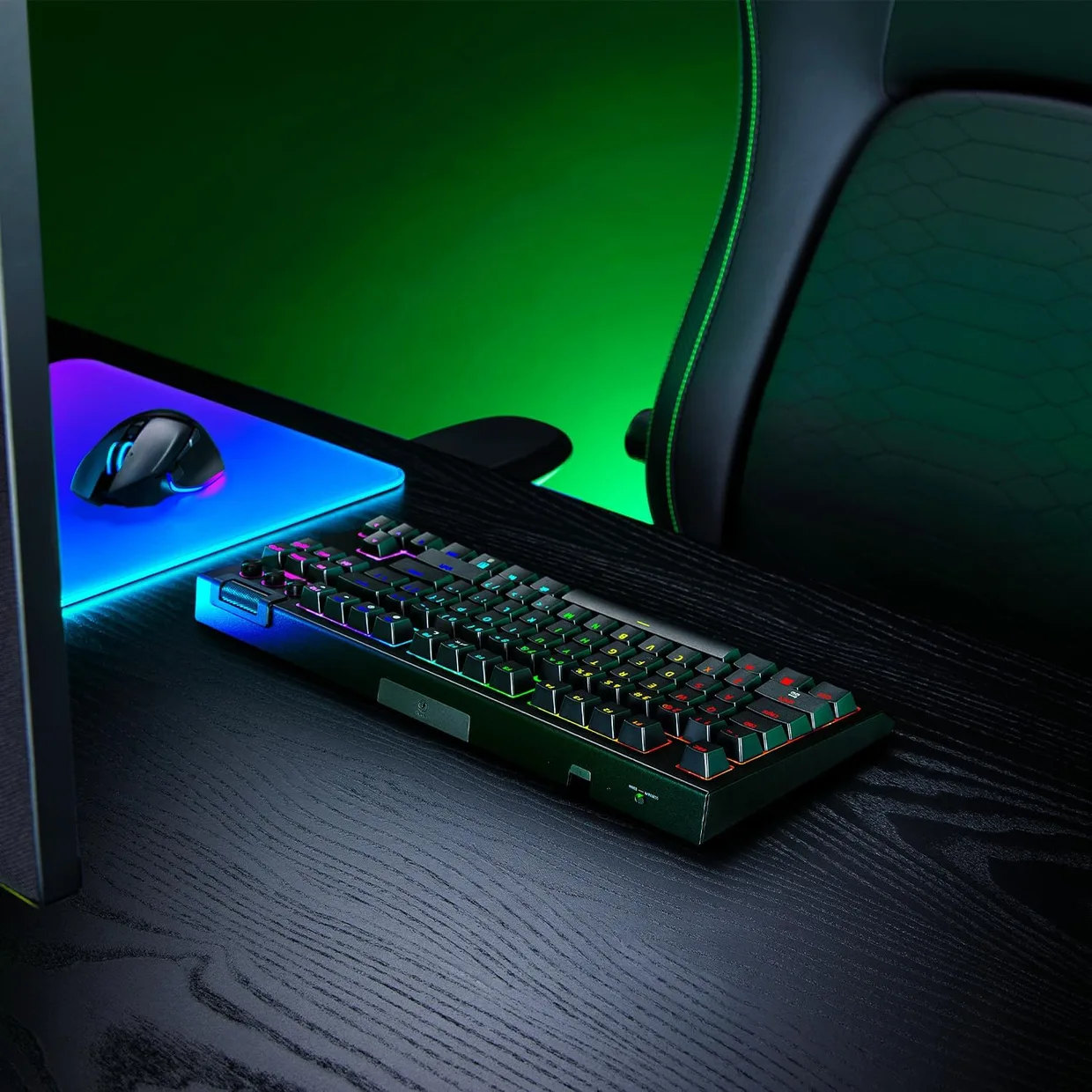 Клавиатура Razer BlackWidow V4 TKL HyperSpeed Orange Switch Black (RZ03-05480100-R3M1) — фото 6