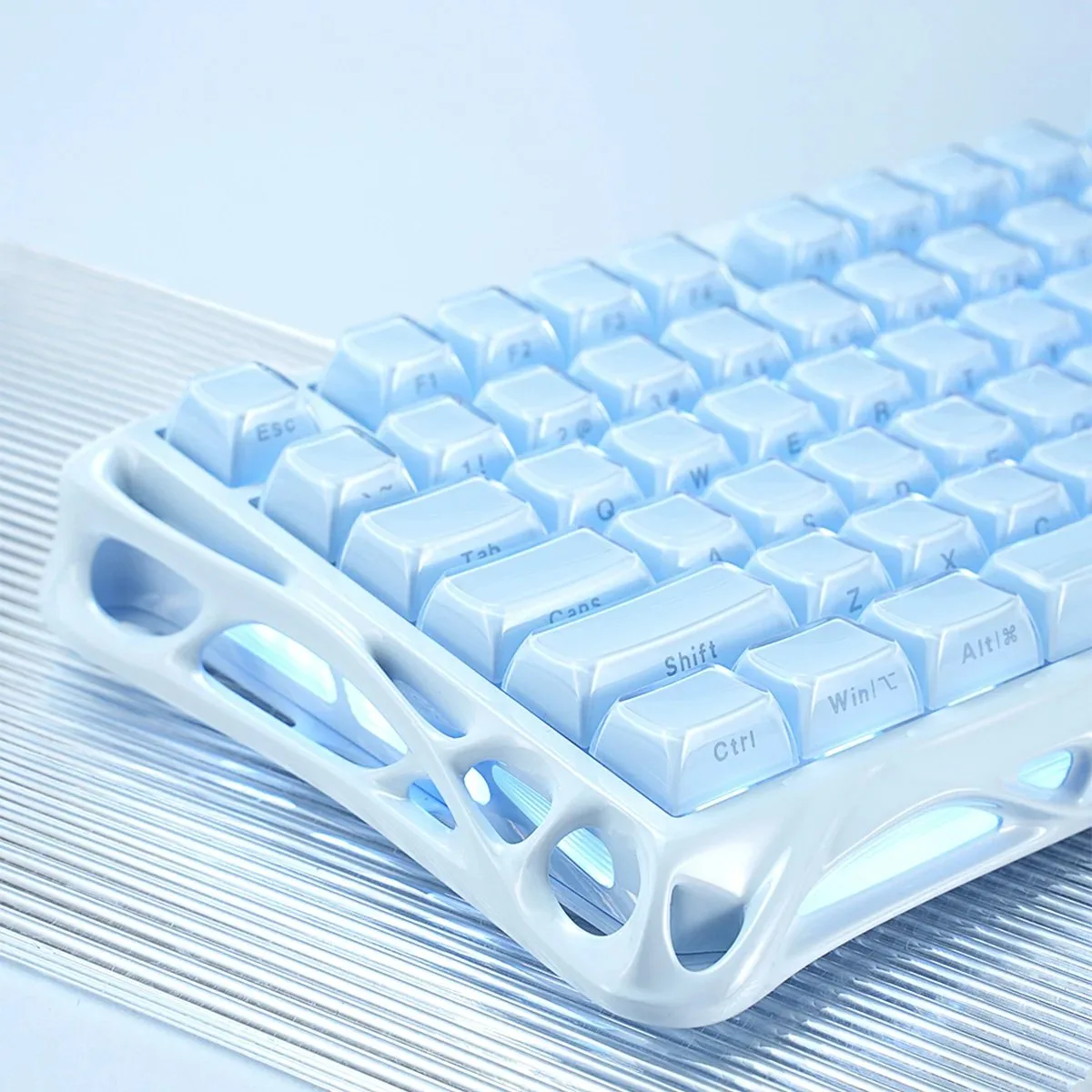 Клавиатура GravaStar Mercury K1 Wireless Ice Blue (GS K1_BLU) — фото 4
