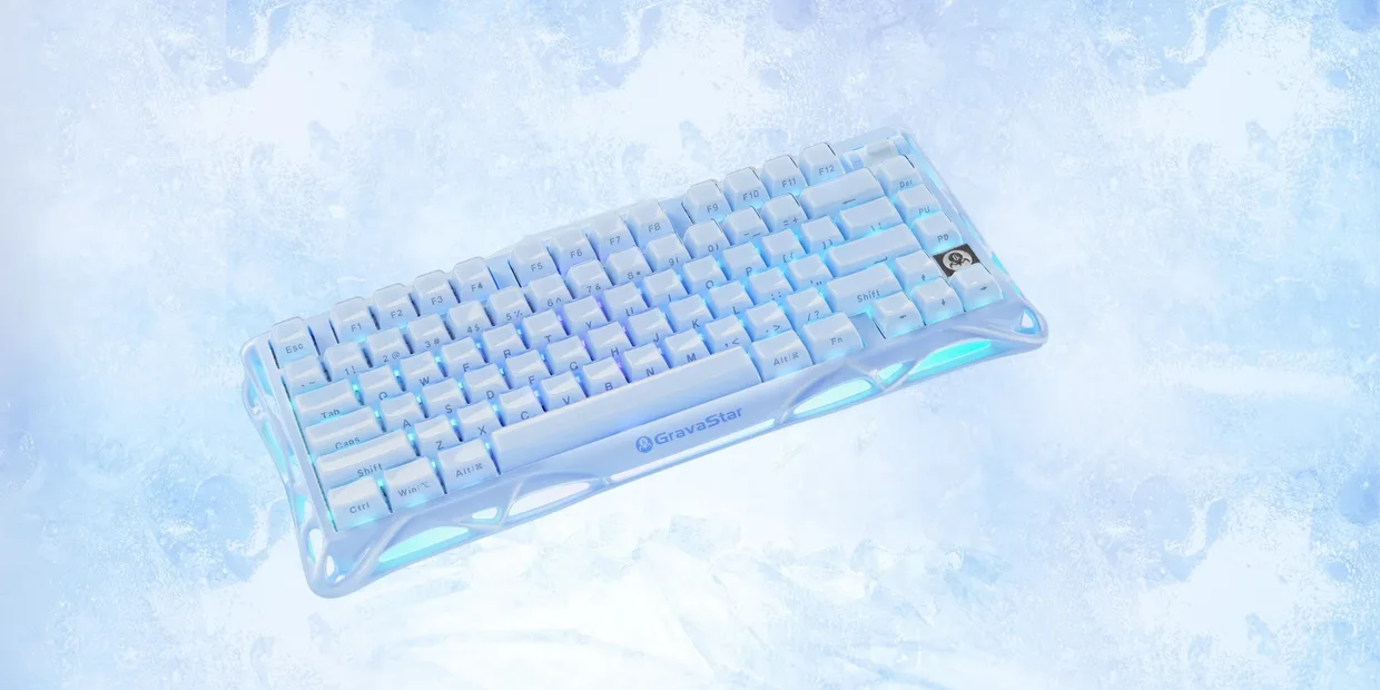 Клавиатура GravaStar Mercury K1 Wireless Ice Blue (GS K1_BLU) — фото 8