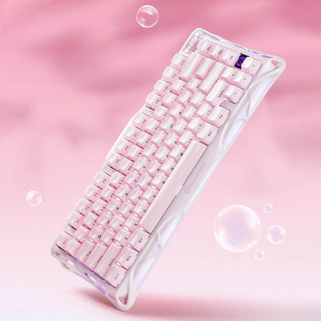 Клавиатура GravaStar Mercury K1 Wireless Sakura Pink (GS K1_P_PNK) — фото 5