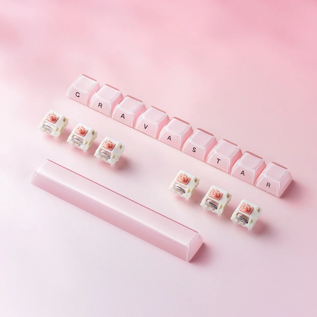 Клавиатура GravaStar Mercury K1 Wireless Sakura Pink (GS K1_P_PNK) — фото 10