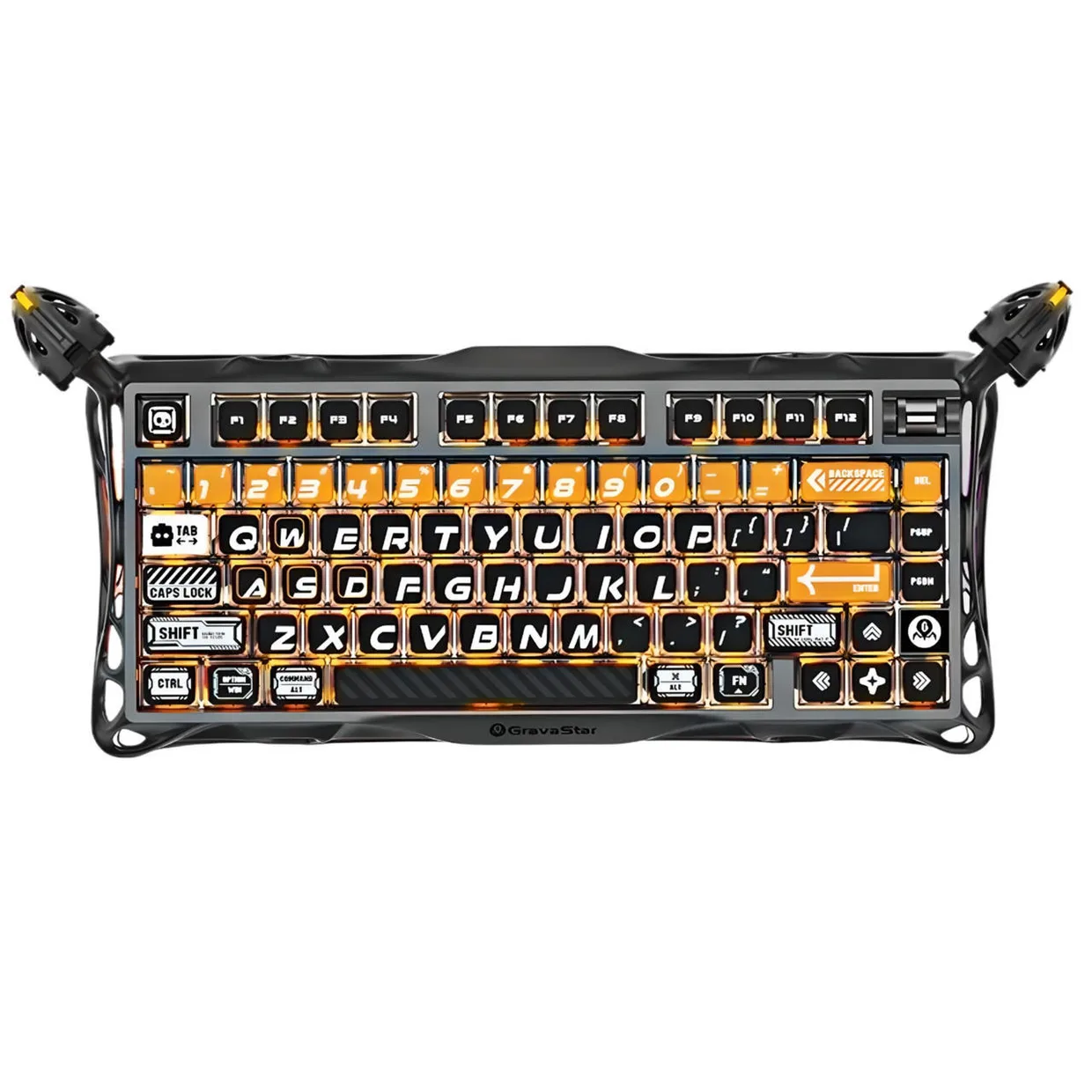 Клавиатура GravaStar Mercury K1 Pro Wireless Kailh Speedy Mint CyberFlare (GS K1 PRO_BO_BLK)