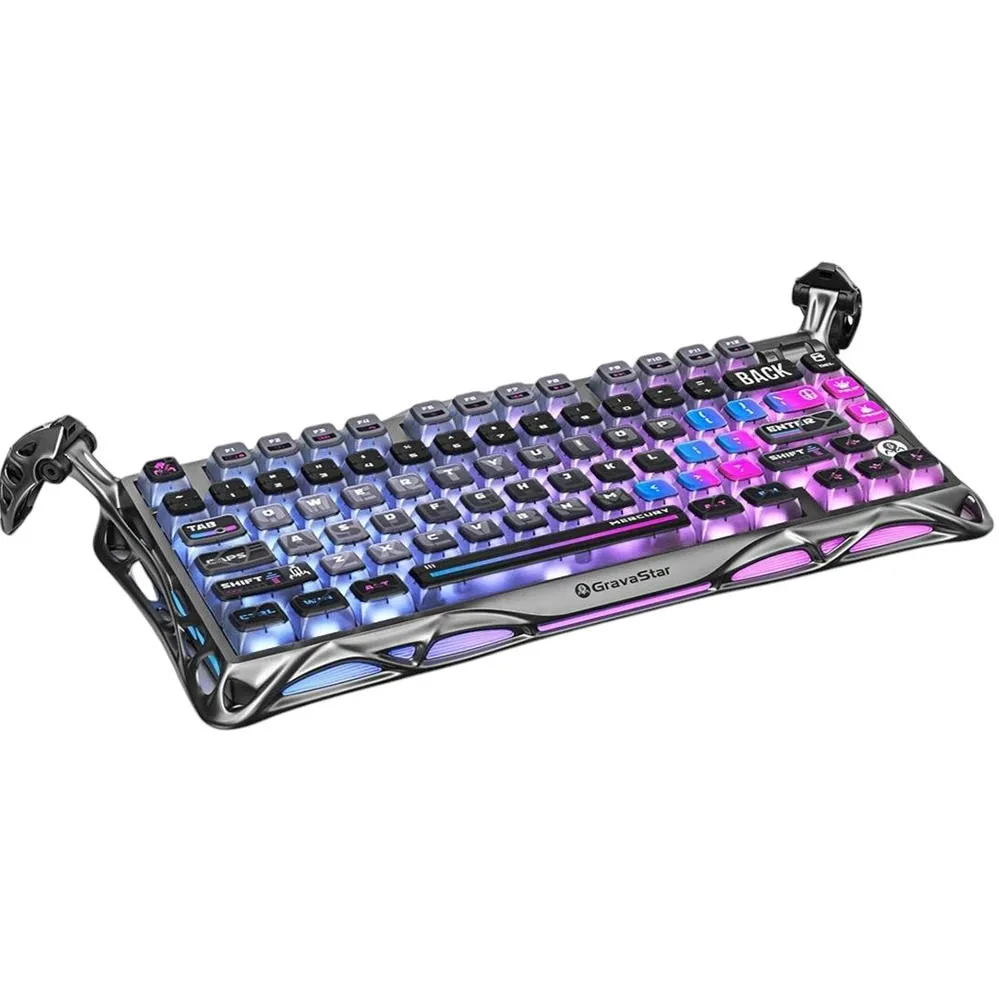 Клавіатура GravaStar Mercury K1 Pro Wireless Kailh Speedy Mint Cyberpunk (GS K1 PRO_CBLK) — фото 9