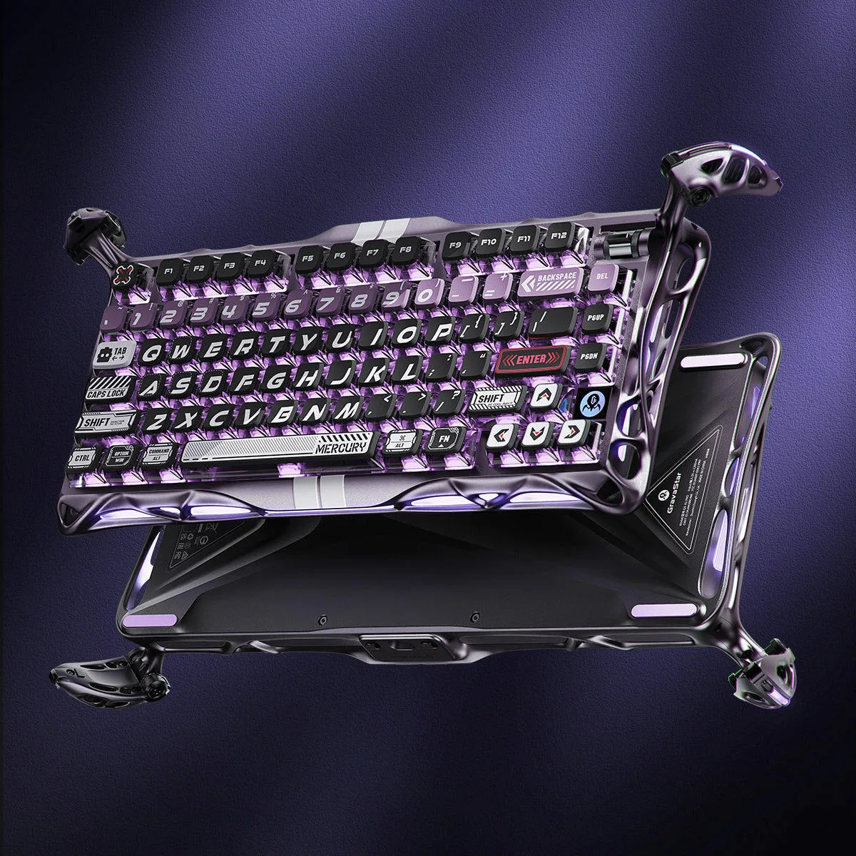 Клавиатура GravaStar Mercury V75 Pro Magnetic Iron Purple (GS V75 PRO_PL) — фото 3