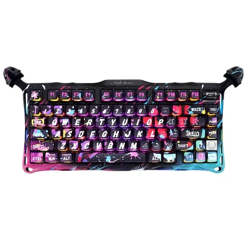 Клавиатура GravaStar Mercury V75 Pro Magnetic Neon Graffiti (GS V75 PRO_U_CG_BLK)
