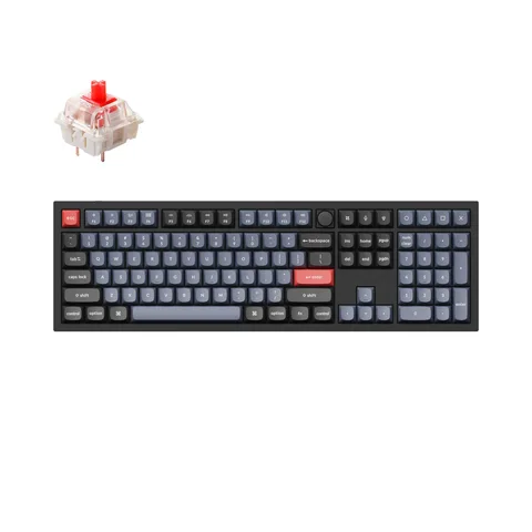Клавиатура Keychron Q6 QMK Knob Gateron G Pro Red Carbon Black - A (Q6-M1)