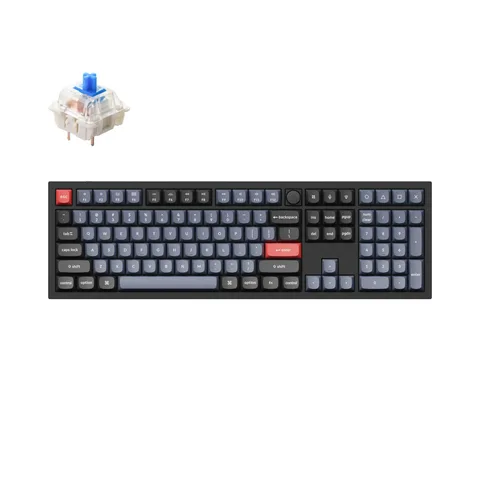 Клавиатура Keychron Q6 QMK Knob Gateron G Pro Blue Carbon Black - A (Q6-M2)