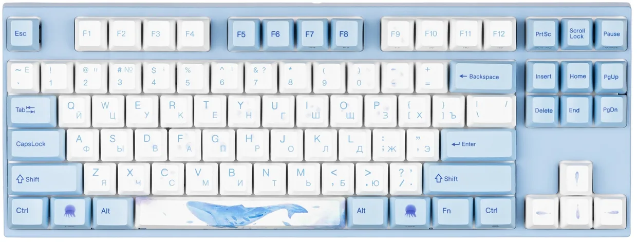 Клавіатура Varmilo VEM87 Sea Melody EC V2 Ivy Ukr (A33A038B1A3A17A033)