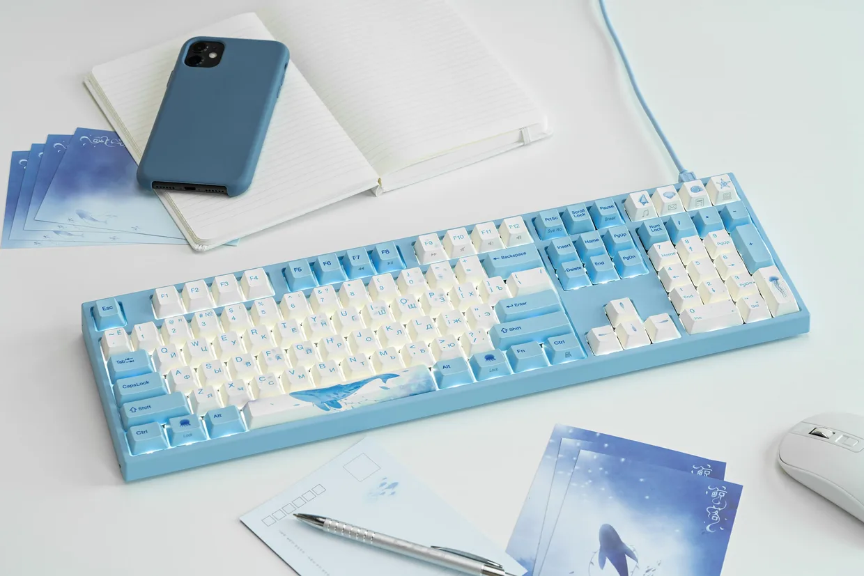 Клавиатура Varmilo VA108M Sea Melody Cherry MX Brown (VA108MN2W/WBPE7HR) — фото 4