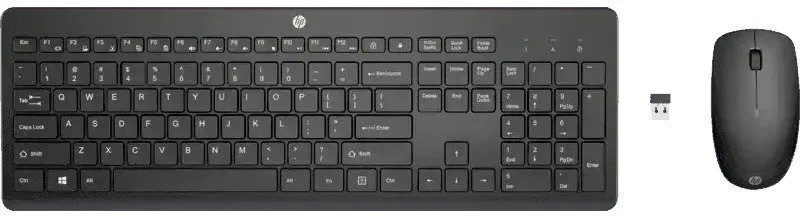 Комплект клавиатура и мышь HP 230 Wireless Ukr Black (18H24AA)