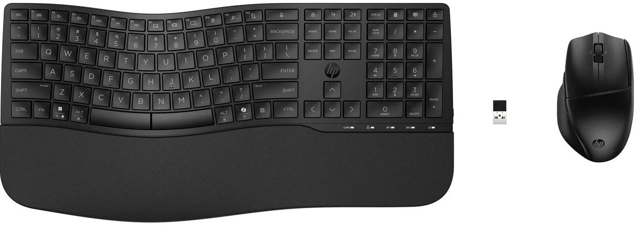 Комплект клавіатура та миша HP 680 Comfort Dual-Mode Ukr Black (8T6L6AA)