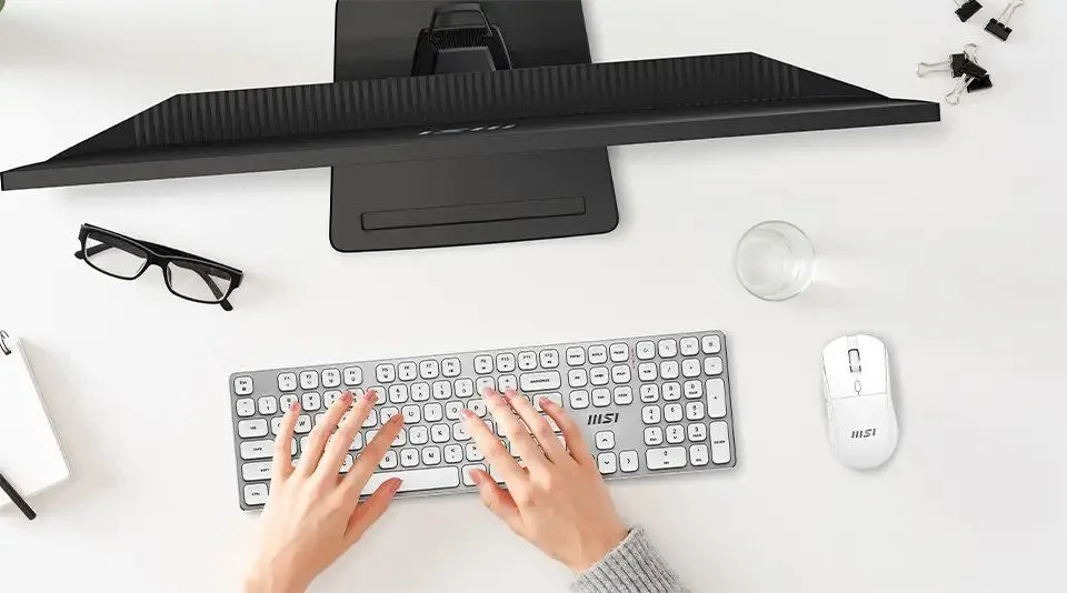 Комплект клавіатура та миша MSI Forge K210 Wireless Combo Ukr White (S11-43UA205-Y92) — фото 2
