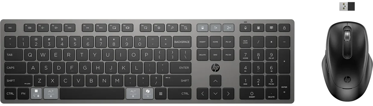 Комплект клавиатура и мышь HP 720 Multi-Device Rechargeable Ukr Black (9T5A9AA) — фото 4