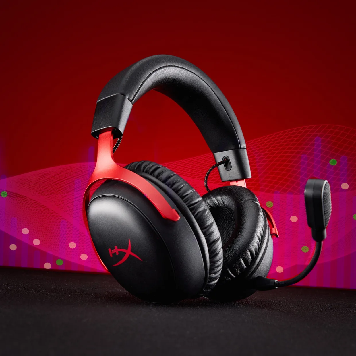 Наушники HyperX Cloud III S Wireless Black Red (A59Z0AA) — фото 2