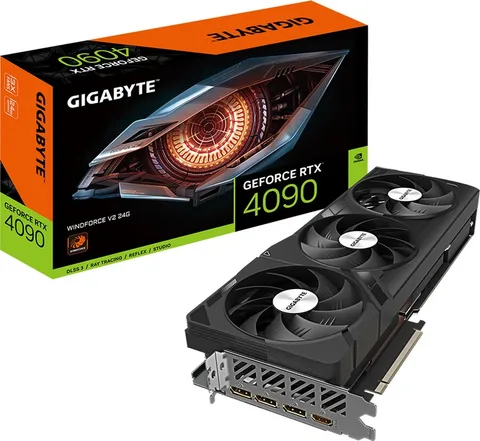 Видеокарта Gigabyte GeForce RTX 4090 24GB GDDR6X Windforce V2 (GV-N4090WF3V2-24GD)