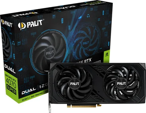 Видеокарта Palit GeForce RTX 4070 Super 12GB GDDR6X Dual OC (NED407SS19K9-1043D)