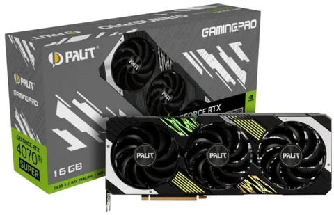 Видеокарта Palit GeForce RTX 4070 Ti Super 16GB GDDR6X GamingPro (NED47TS019T2-1043A)