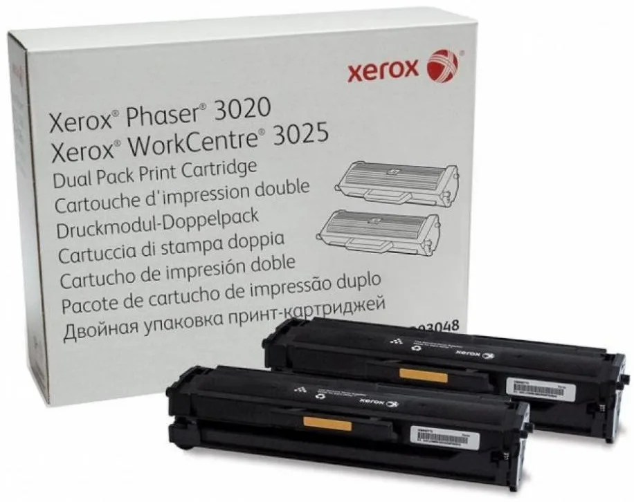 Картридж Xerox Phaser 3020/WorkCentre 3025 Black Dual Pack (106R03048)