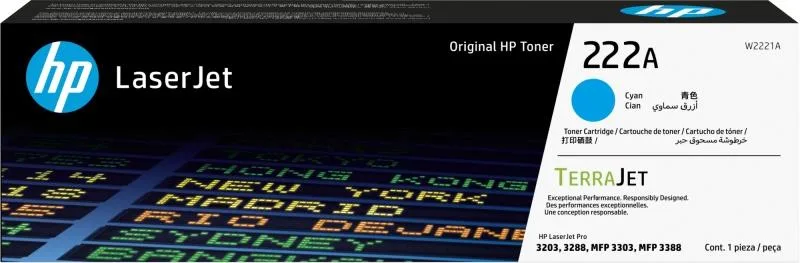 Картридж HP 222A Cyan (W2221A)