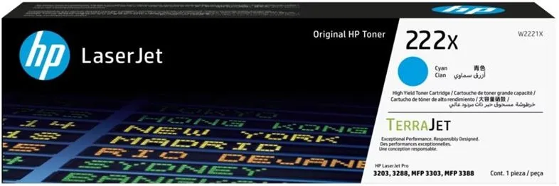 Картридж HP 222X Cyan (W2221X)