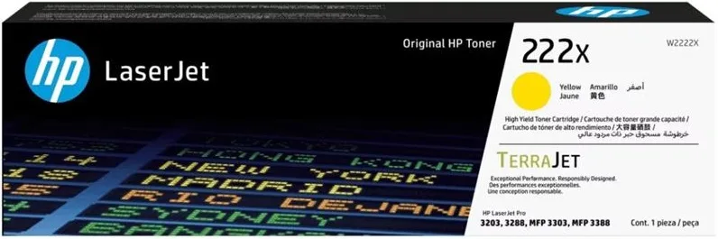 Картридж HP 222X Yellow (W2222X)