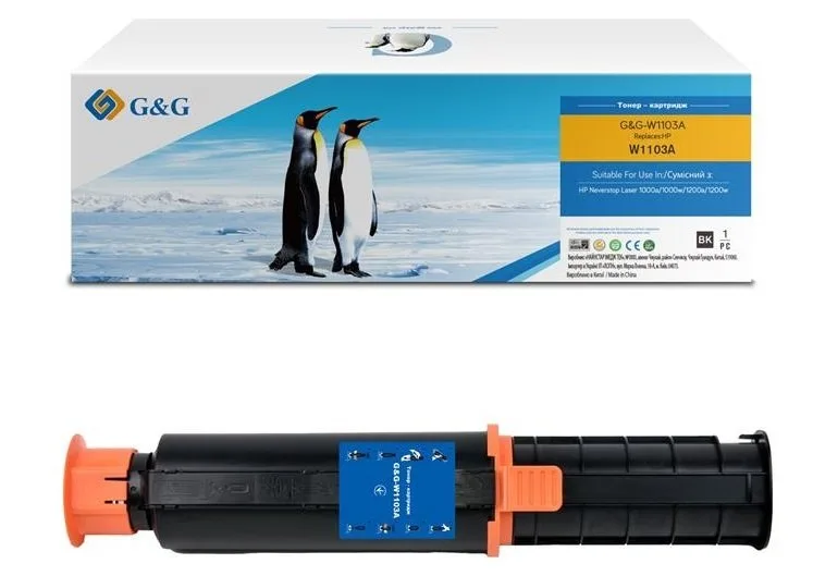 Тонер-картридж G&G для HP 103A Neverstop Black (G&G-W1103A) — фото 2