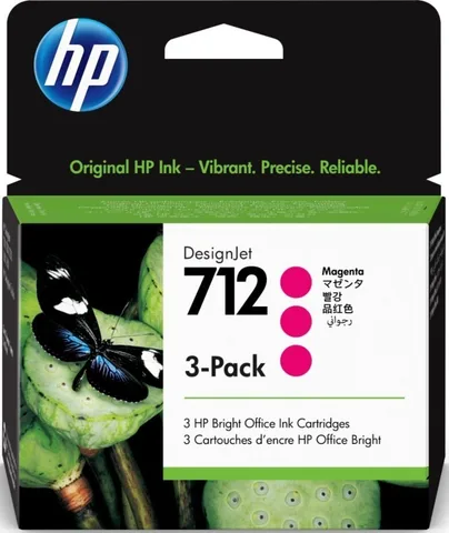 Набор картриджей HP 712 29 мл Magenta 3-Pack (3ED78A)