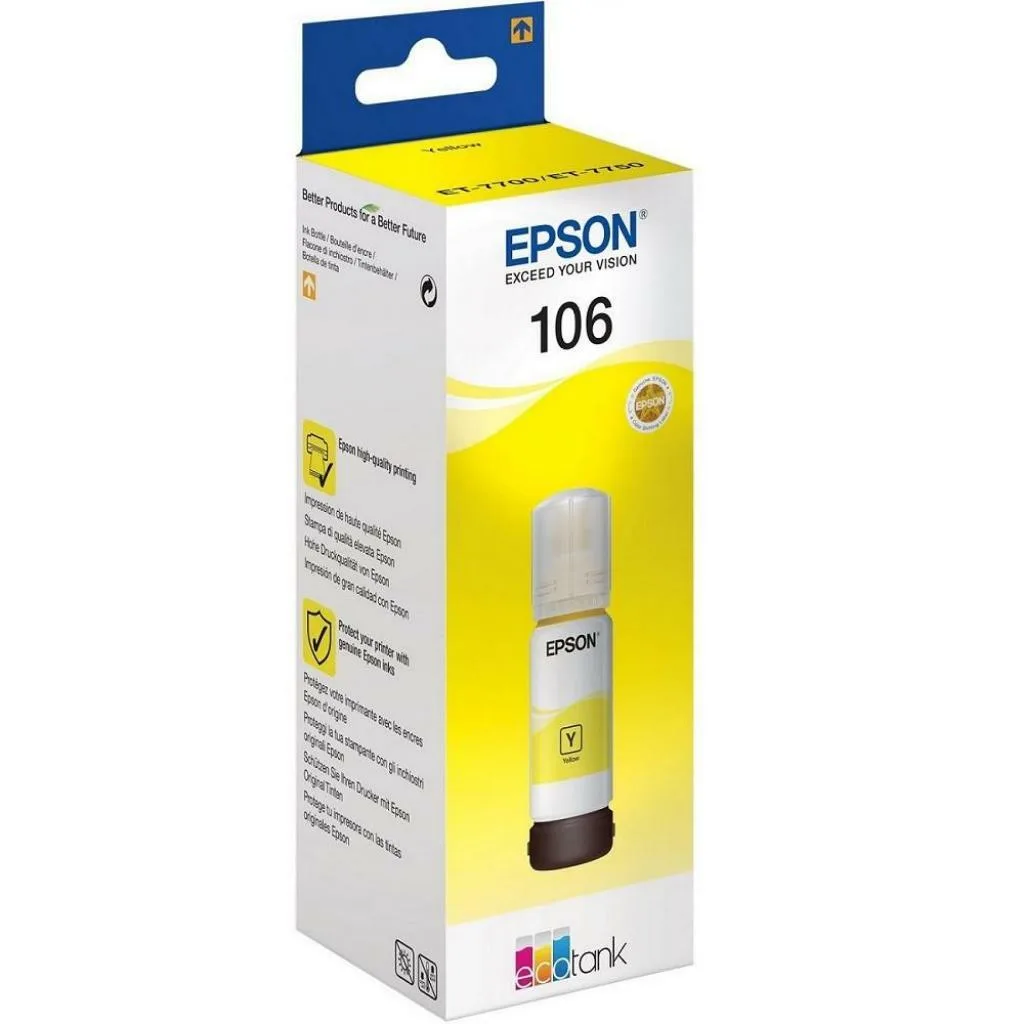 Чернила Epson 106 70 мл Yellow (C13T00R440) — фото 2