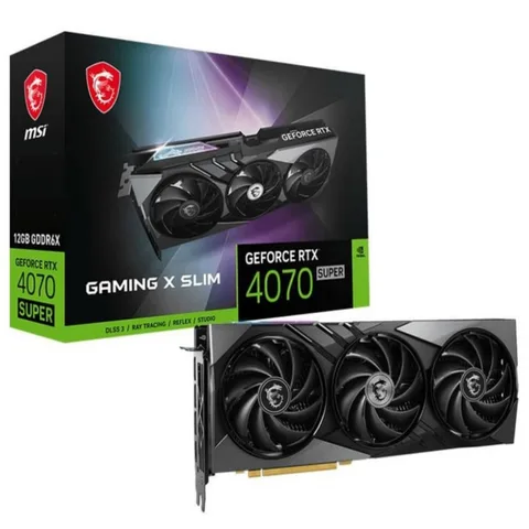 Видеокарта MSI GeForce RTX 4070 Super 12GB GDDR6X Gaming X Slim (GeForce RTX 4070 SUPER 12G GAMING X SLIM)