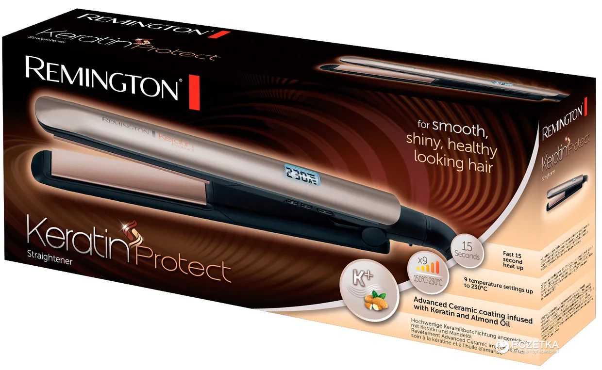 Випрямляч для волосся Remington Keratin Protect S8540 — фото 2