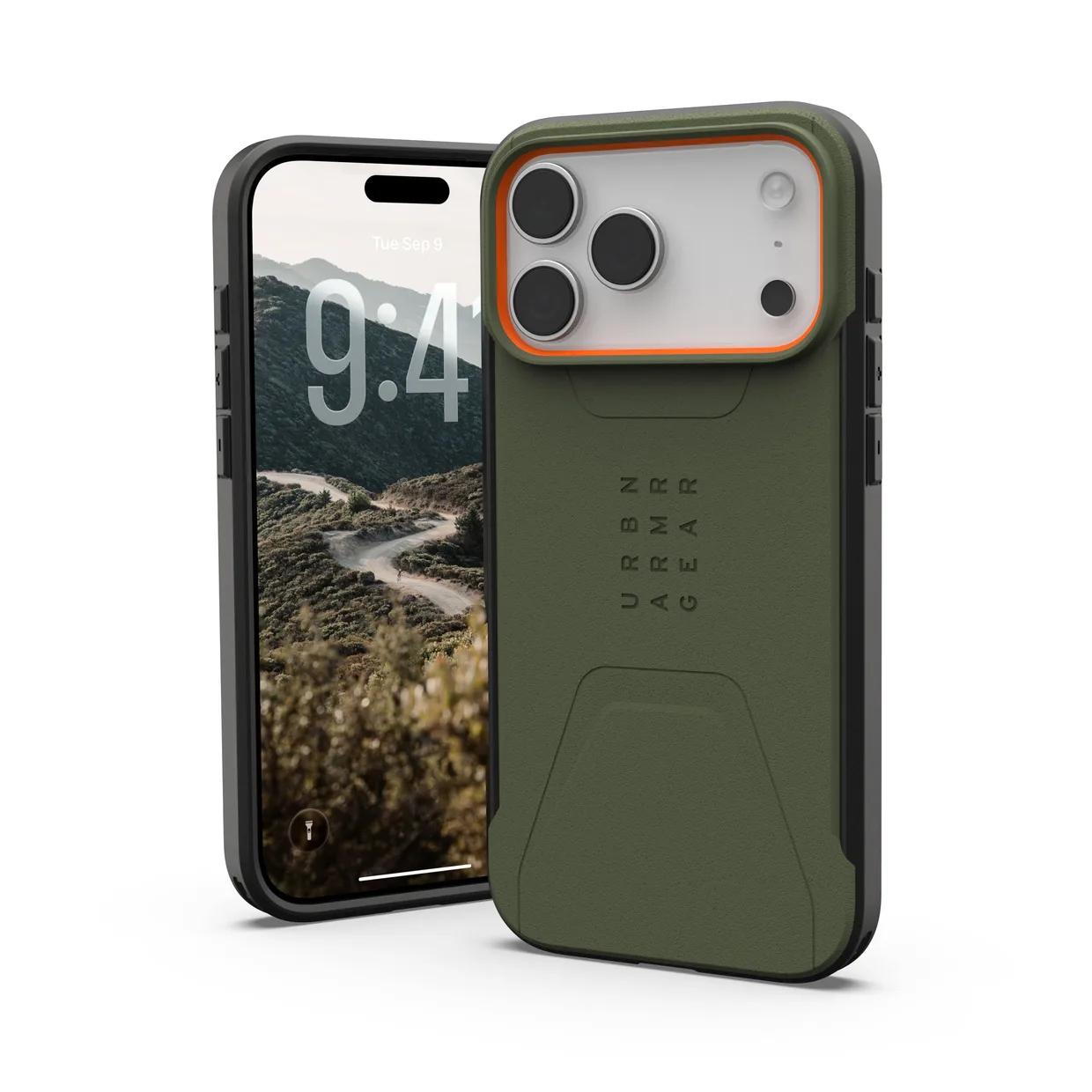 Чехол для смартфона UAG Civilian MagSafe для Apple iPhone 18 Pro Max/17 Pro Max Olive/Orange — фото 2