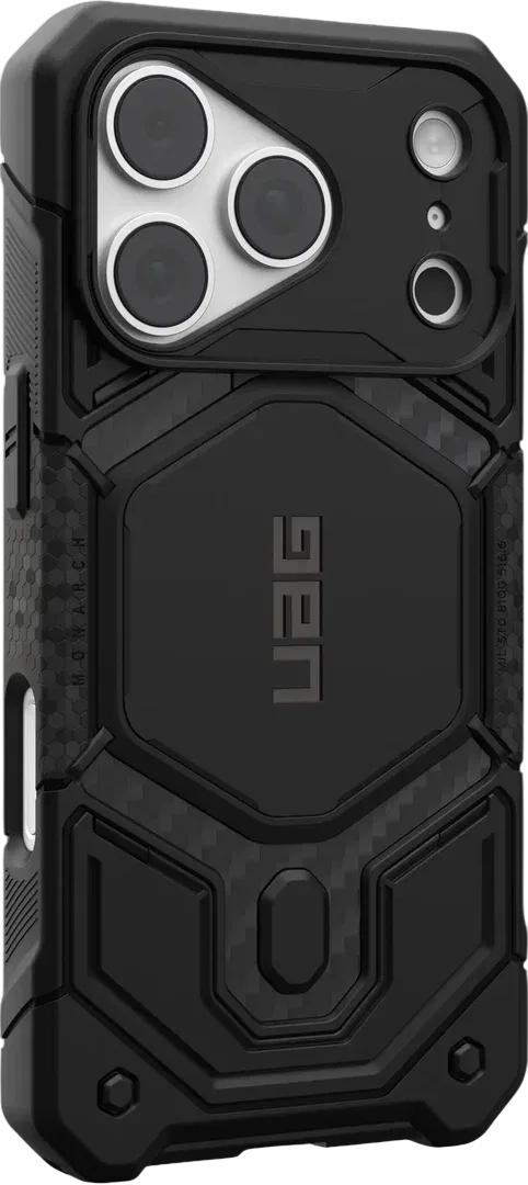 Чехол для смартфона UAG Monarch Pro MagSafe для Apple iPhone 18 Pro Carbon Fiber — фото 2