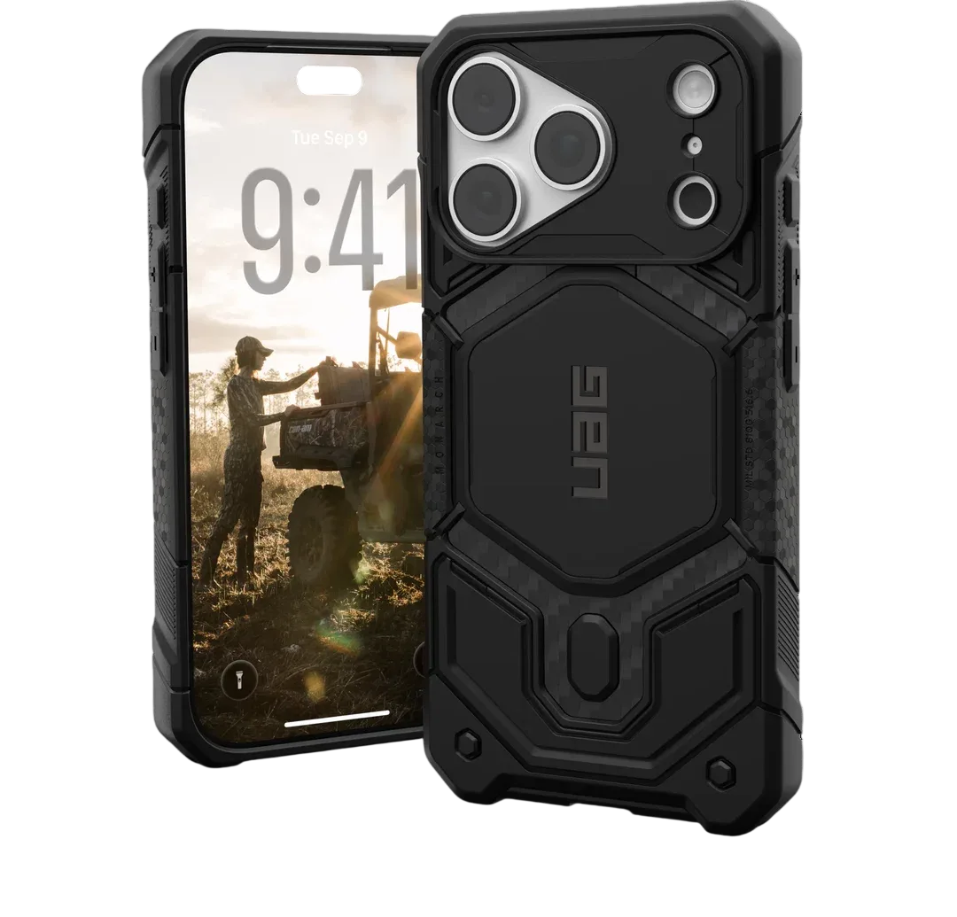 Чехол для смартфона UAG Monarch Pro MagSafe для Apple iPhone 18 Pro Carbon Fiber — фото 4