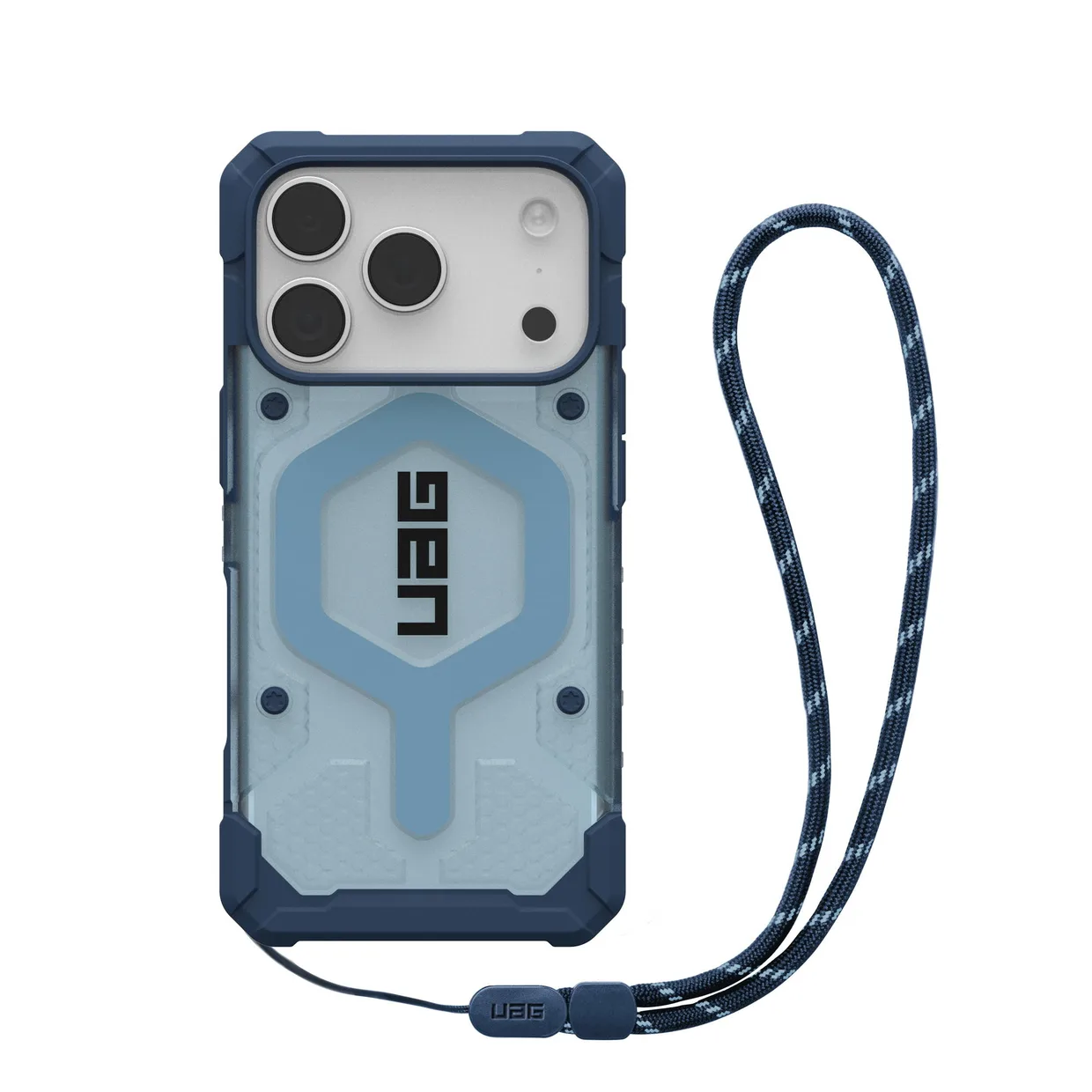 Чехол для смартфона UAG Pathfinder Clear MagSafe с ремешком для Apple iPhone 18 Pro/17 Pro Blues