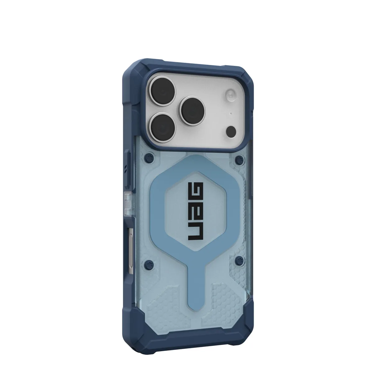 Чехол для смартфона UAG Pathfinder Clear MagSafe с ремешком для Apple iPhone 18 Pro/17 Pro Blues — фото 5