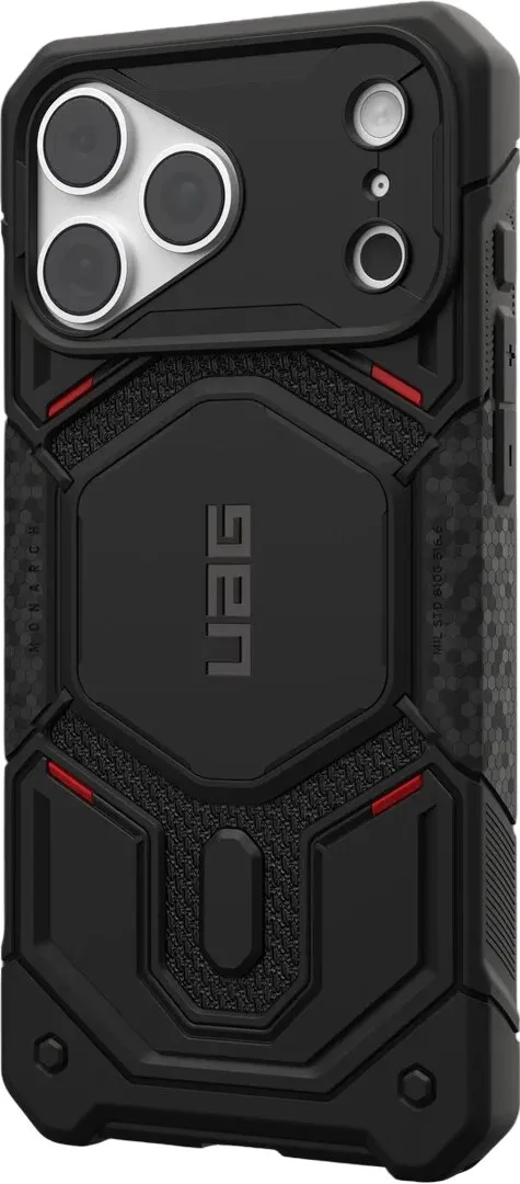 Чехол для смартфона UAG Monarch Pro Kevlar MagSafe для Apple iPhone 18 Pro Max Kevlar Black — фото 3