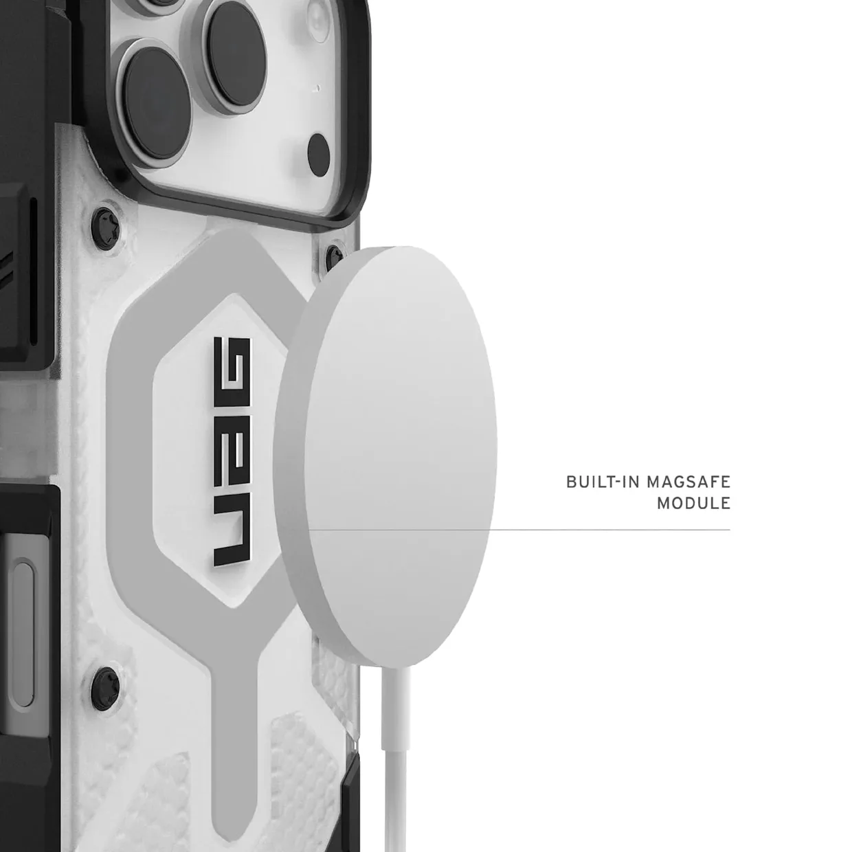 Чохол для смартфона UAG Pathfinder Clear MagSafe для Apple iPhone 18 Pro/17 Pro Ice/Silver
