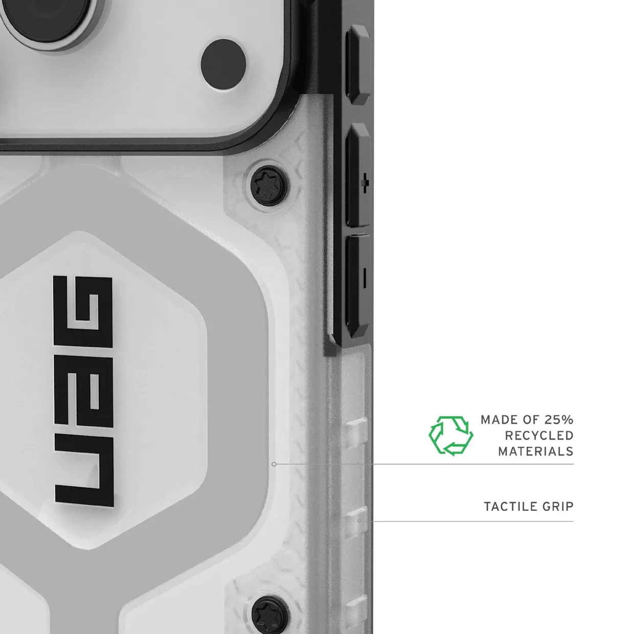 Чохол для смартфона UAG Pathfinder Clear MagSafe для Apple iPhone 18 Pro/17 Pro Ice/Silver — фото 3