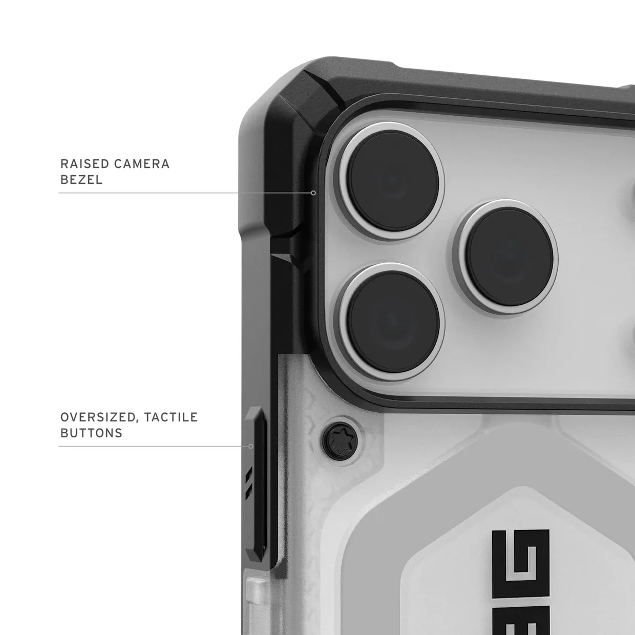 Чохол для смартфона UAG Pathfinder Clear MagSafe для Apple iPhone 18 Pro/17 Pro Ice/Silver — фото 4