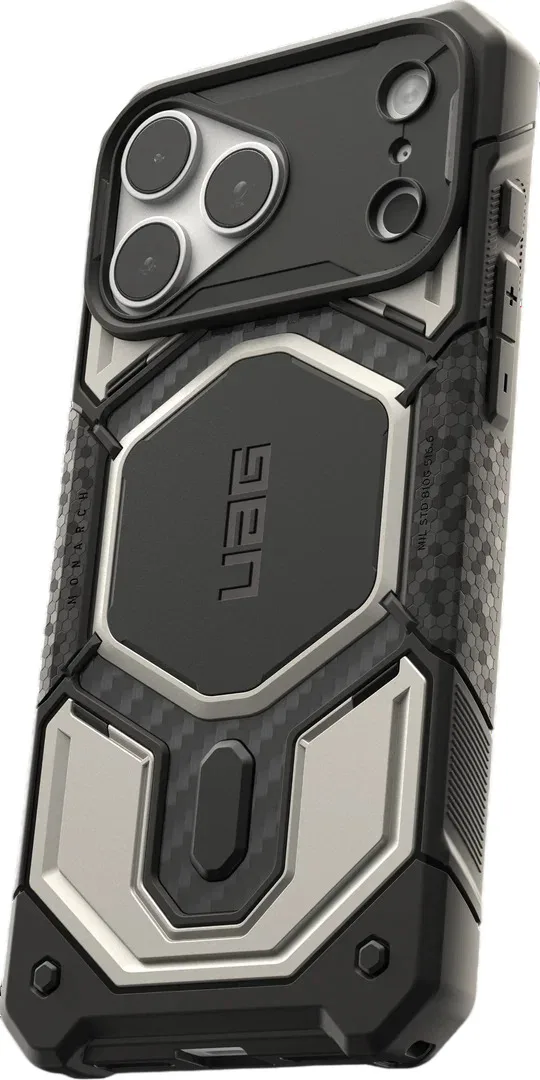 Чехол для смартфона UAG Monarch Pro MagSafe для Apple iPhone 18 Pro Max Titanium — фото 4