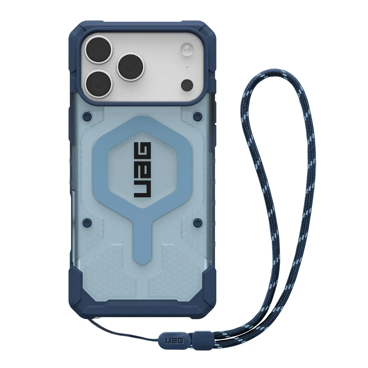 Чехол для смартфона UAG Pathfinder Clear MagSafe с ремешком для Apple iPhone 18 Pro Max/17 Pro Max Blues